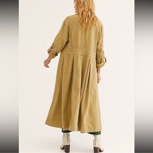 Free People Tan Long Coat